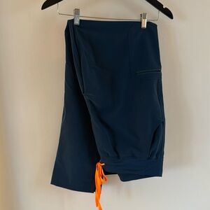 High waisted Yola 2.0 Scrub Pants - in Deep Reef XL Tall